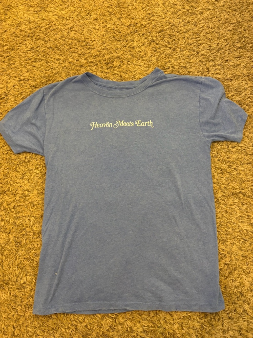 Heaven Meets Earth Light Blue Graphic Tee - Women's Short Sleeve